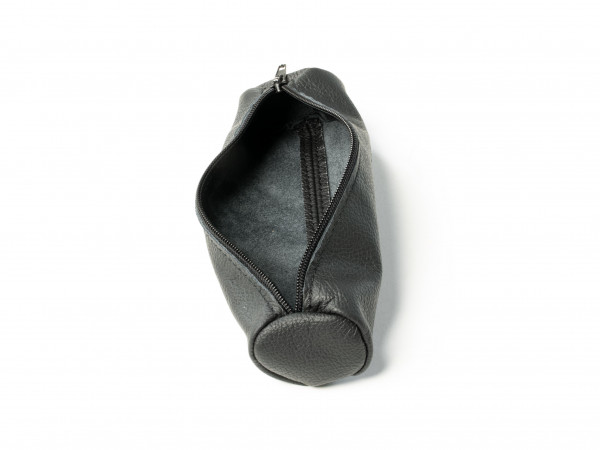 E-PURSE leather pouch | Black leather